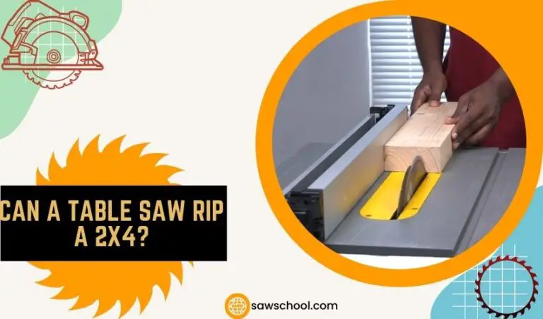Can A Table Saw Rip A 2X4
