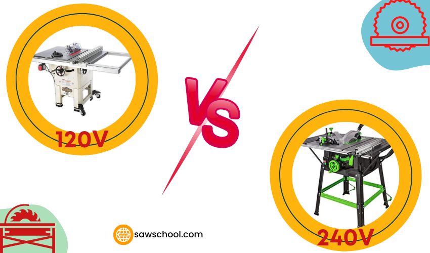 120v vs 240v table saw