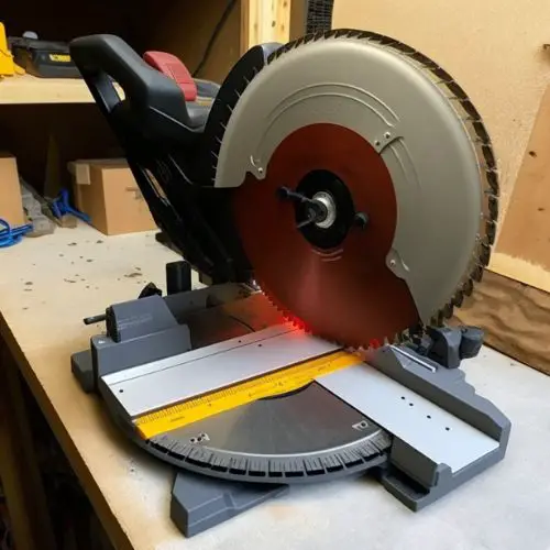 Miter Saw With The Blade Guard