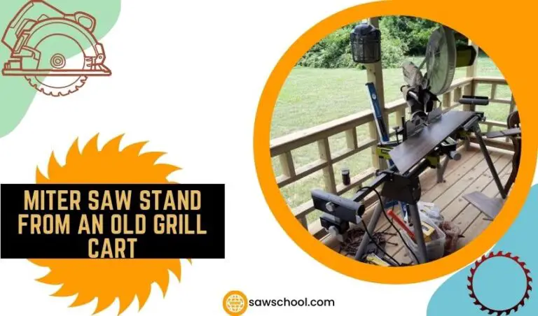 Miter Saw Stand From An Old Grill Cart